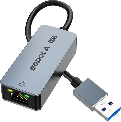 USB C to Ethernet Adapter 2.5G, Ethernet Adapter for Laptop, Aluminum, Type C to RJ45 Network Internet LAN Adapter, Compatible for NAS, MacBook Air/Pro, iPhone 15/16 Pro/Max in Saudi Arabia