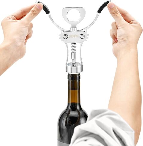 Wine Opener Zinc Alloy Premium Wing Corkscrew Wine Bottle Opener With Multifunctional Bottles Opener in Saudi Arabia