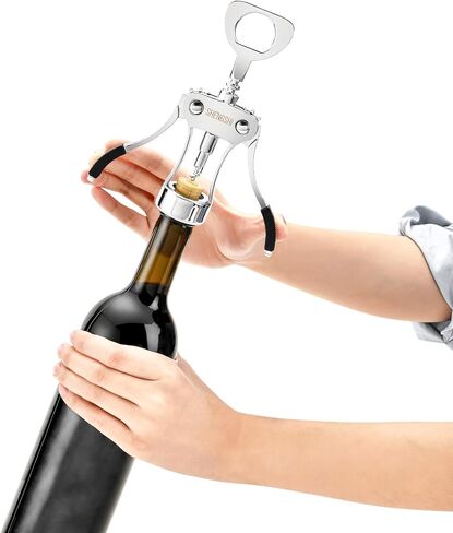 Wine Opener Zinc Alloy Premium Wing Corkscrew Wine Bottle Opener With Multifunctional Bottles Opener in Saudi Arabia