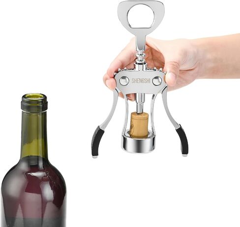 Wine Opener Zinc Alloy Premium Wing Corkscrew Wine Bottle Opener With Multifunctional Bottles Opener in Saudi Arabia