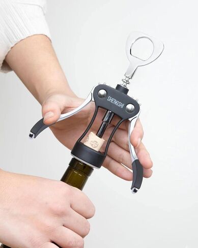 Wine Opener Zinc Alloy Premium Wing Corkscrew Wine Bottle Opener With Multifunctional Bottles Opener in Saudi Arabia