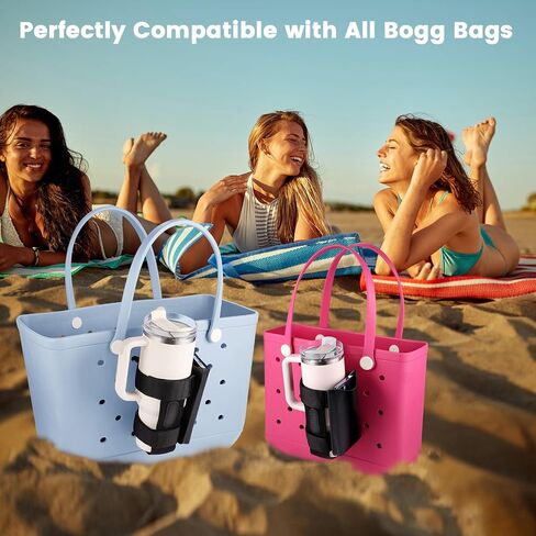 OUTXE Bogg Bag Cup and Phone Holder, Large Cup Holder Attachment for 40 oz Stanley Compatible with All Bogg Bag, 30 oz Water Bottle Holder with Cell Phone Insert for Simply Southern Beach Totes in Saudi Arabia