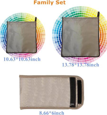 Anti Radiation Labtop Pad,Laptop EMF Radiation Blocking Pad Computer Tablets Notebooks Thigh Pad Shield Protection Pouch Faraday Fabric Bag,5G RF GPS RFID Security Pouch (S-10.63IN) in Saudi Arabia