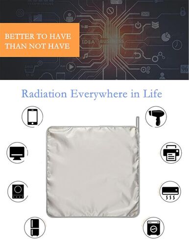 Anti Radiation Labtop Pad,Laptop EMF Radiation Blocking Pad Computer Tablets Notebooks Thigh Pad Shield Protection Pouch Faraday Fabric Bag,5G RF GPS RFID Security Pouch (S-10.63IN) in Saudi Arabia