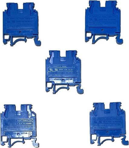 DIN Rail Terminal Blocks Elmex UL Screw Type 35mm (KUT2.5N, Gray, 25, KUT2.5N-GY) in Saudi Arabia