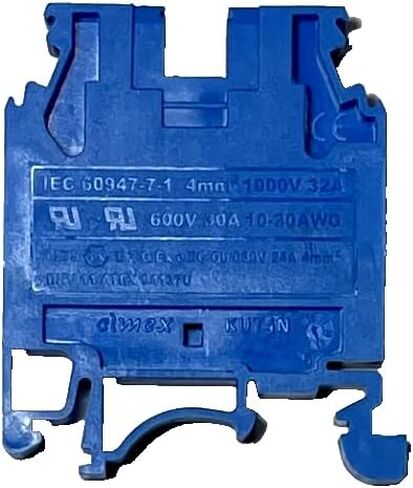 DIN Rail Terminal Blocks Elmex UL Screw Type 35mm (KUT2.5N, Gray, 25, KUT2.5N-GY) in Saudi Arabia