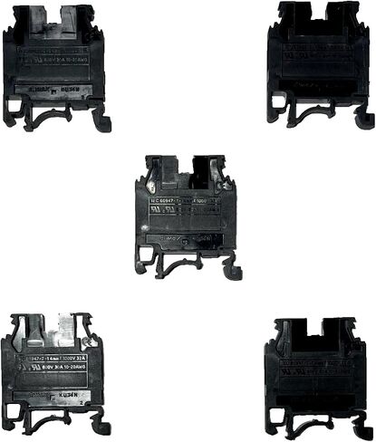 DIN Rail Terminal Blocks Elmex UL Screw Type 35mm (KUT2.5N, Gray, 25, KUT2.5N-GY) in Saudi Arabia