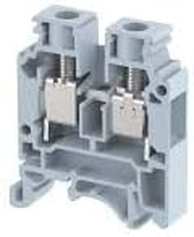 DIN Rail Terminal Blocks Elmex UL Screw Type 35mm (KUT2.5N, Gray, 25, KUT2.5N-GY) in Saudi Arabia