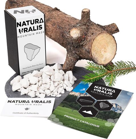 Kaolin White Clay | 200g of Natural White Clay, Pure White to Off-White - Amazing Crunch, Satisfying Earthy, Velvety and Firm Texture, ASMR Sensation in Kuwait