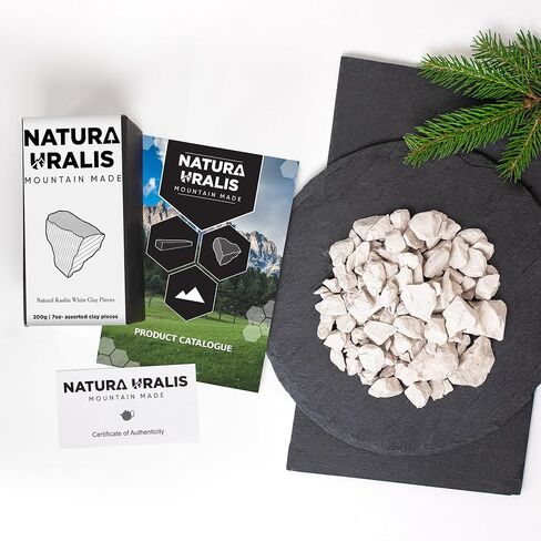 Kaolin White Clay | 200g of Natural White Clay, Pure White to Off-White - Amazing Crunch, Satisfying Earthy, Velvety and Firm Texture, ASMR Sensation in Kuwait