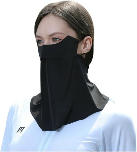 وشاح للوجه للرقبة للحماية من الشمس مع حلقات للأذن، غطاء وشاح للوجه خفيف الوزن بنمط بالاكلافا للواقي من الشمس في الهواء الطلق in Kuwait