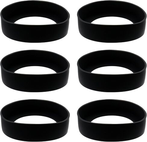 Oedema 6PCS 70mm Water Bottle Boot Clear Silicone Boot Heat-Resistant Tumbler Boot for Water Bottles, Tumbler Protector, Bar Coasters, Anti-Slip Cap, 2mm Thickness in Saudi Arabia