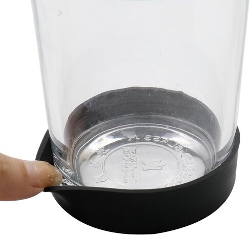 Oedema 6PCS 70mm Water Bottle Boot Clear Silicone Boot Heat-Resistant Tumbler Boot for Water Bottles, Tumbler Protector, Bar Coasters, Anti-Slip Cap, 2mm Thickness in Saudi Arabia