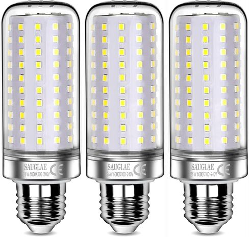 26W LED Bulbs, 200W Incandescent Bulbs Equivalent, 3000Lm, 3000K Warm White, E12 Small Edison Screw, Pack of 3 in Saudi Arabia
