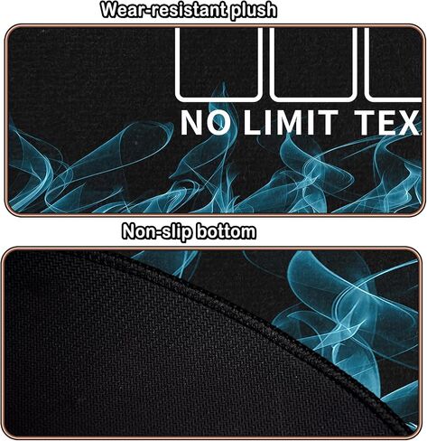 Poker Mat, 8-10 Players Texas Holder Poker Table Top - 70" x 35" Poker Topper for Tables - Poker Game Mat with 8 Coasters in Gift-Ready and Zipper Storage Bag in Saudi Arabia