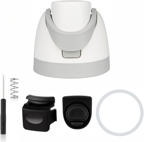 Replacement Lid for Owala Freesip, Replacement Lid Accessories for Owala 16oz 24oz 32oz 40oz, with Extra 1 Set Accessories for Owala Include Stopper/Button/Rubber Lid Seal Replacement (Black) in Saudi Arabia
