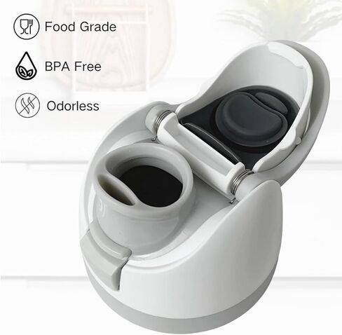 Replacement Lid for Owala Freesip, Replacement Lid Accessories for Owala 16oz 24oz 32oz 40oz, with Extra 1 Set Accessories for Owala Include Stopper/Button/Rubber Lid Seal Replacement (Black) in Saudi Arabia