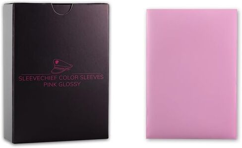 SleeveChief Premium Design Trading Card Sleeves | Ultra Durable TCG Card Sleeves with Smooth Pink Backprint | fit as MTG Card Sleeves & More | Standard Size | 70 Pcs in Saudi Arabia