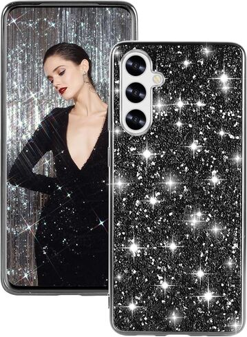 علبة السيليكون لـ Samsung Galaxy A35 5G Case Glitter Parkle Bling ، حالة خلفية هجينة غير مريحة ، غلاف وقائي عالي الصدمات الثقيلة لـ Samsung A35 Cute for Women 6.6 "(Gold) in Kuwait