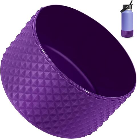 KJJSW Water Bottle Boot,Diamond Silicone for Water Bottle,Anti-Slip Bottom Silicone Sleeve Cover with Checkered Texture,Bottom Sleeve Cover 32-40 Oz in Saudi Arabia