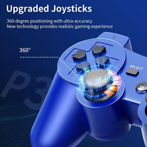 Dianven Wired لوحدة التحكم PS5 ، متوافقة مع PlayStation 5 Controller ، Hall Anwystick & Trigger ، وضع Turbo ، التحكم في جهاز التحكم عن بُعد PS5 ، متوافق مع PS5/PS4/PC ، أسود مع الأزرق in Saudi Arabia