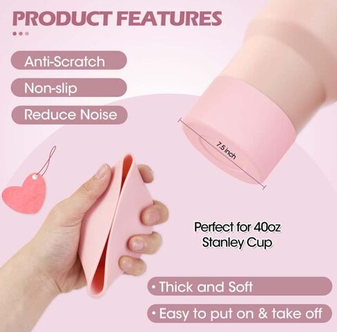 LINXI 6Pcs Accessories for Stanley Cups,Water Bottle Boots Cover Mini Hooks Lipstick Sleeve Pouch Charm Keychain Compatible for Stanley Cup Tumbler 40oz in Saudi Arabia