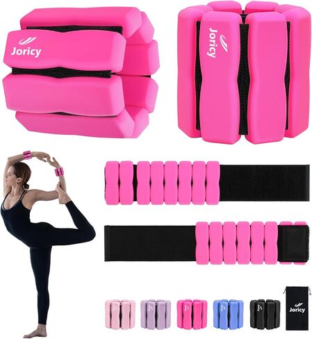Adjustable Ankle Weights Wrist Weights for Women Men Set of 2 [1 lb 2 lbs Each], Silicone Wrist Weight Pilates Leg Arm Weighted Bracelet for Yoga Dance Running Walking Swimming Gym Fitness Physical Therapy in Saudi Arabia