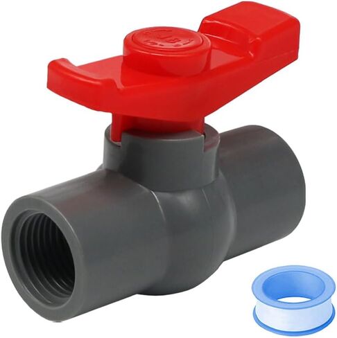 2PCS 1 PVC BALL VALVE THELLED PVC 1INCH Sprinkler Valve Pipe Pipe Tiptings Ball Valve Adapter Connects HE058-1 in Saudi Arabia