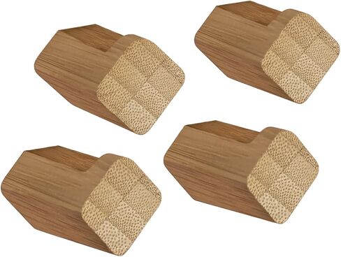 Acacia Wood Hooks, Natural Rectangular Hangers for Keys, Towels, Accessories – Functional Entryway, Bathroom Organizer – Sleek Wall Decor, Space-Saving Design – Perfect for Small Spaces, Modern Homes in Saudi Arabia