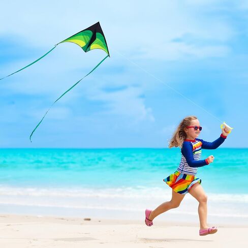 Airplane Kites for Kids & Adults, Best Beach Kite for Beginners Easy to Fly Kite with Long Tail Kites for Kids Ages 8-12, Professional for Beach and Outdoor Activity in Saudi Arabia