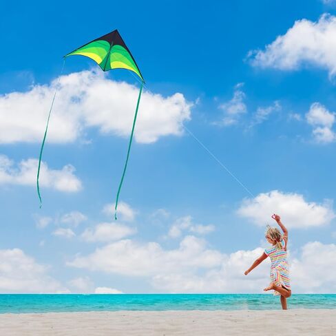 Airplane Kites for Kids & Adults, Best Beach Kite for Beginners Easy to Fly Kite with Long Tail Kites for Kids Ages 8-12, Professional for Beach and Outdoor Activity in Saudi Arabia