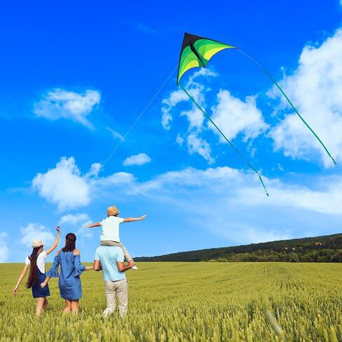 Airplane Kites for Kids & Adults, Best Beach Kite for Beginners Easy to Fly Kite with Long Tail Kites for Kids Ages 8-12, Professional for Beach and Outdoor Activity in Saudi Arabia