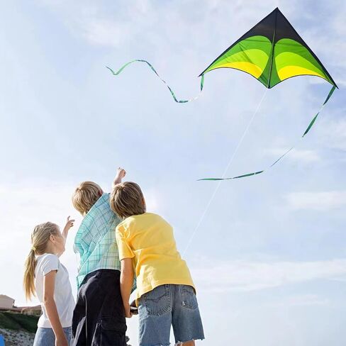Airplane Kites for Kids & Adults, Best Beach Kite for Beginners Easy to Fly Kite with Long Tail Kites for Kids Ages 8-12, Professional for Beach and Outdoor Activity in Saudi Arabia