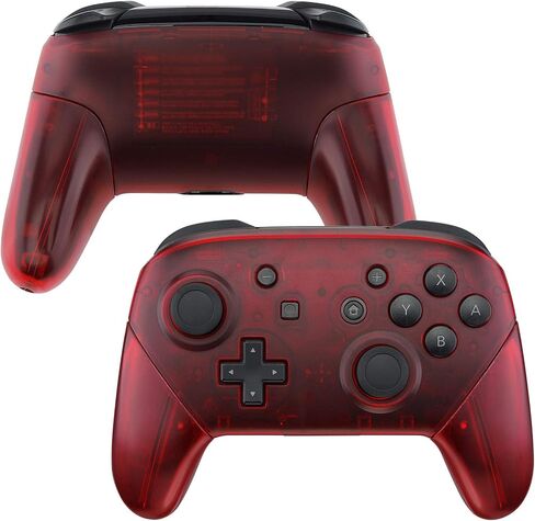 eXtremeRate Cherry Pink Faceplate Backplate Handles for Nintendo Switch Pro Controller, DIY Replacement Grip Housing Shell Cover for Nintendo Switch Pro - Controller NOT Included in Kuwait