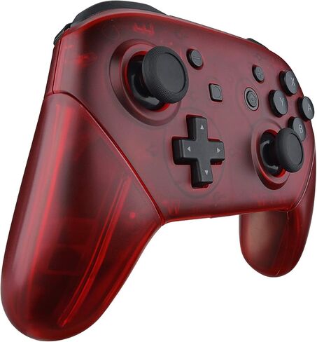 eXtremeRate Cherry Pink Faceplate Backplate Handles for Nintendo Switch Pro Controller, DIY Replacement Grip Housing Shell Cover for Nintendo Switch Pro - Controller NOT Included in Kuwait