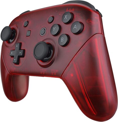 eXtremeRate Cherry Pink Faceplate Backplate Handles for Nintendo Switch Pro Controller, DIY Replacement Grip Housing Shell Cover for Nintendo Switch Pro - Controller NOT Included in Kuwait