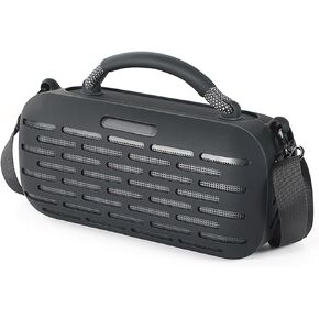Silicone Protective Cover Case Compatible for Bose SoundLink Max Portable Bluetooth Speaker, Carrying Skin Sleeves with Shoulder Strap (Grey)