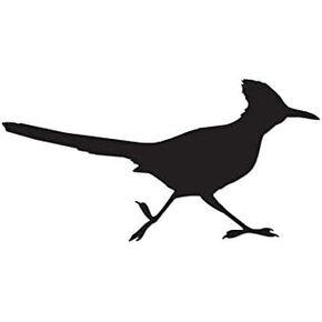 Roadrunner Bird - Vinyl Decal Sticker - 7.35" x 3.75" - Red