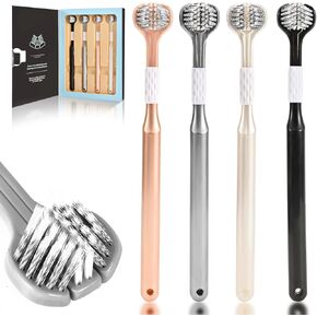 4-Pack Medium Toothbrush, Bulk Toothbrushes for Kids Travel Toothbrush Multi-Angle Cleaning gets into Hard-to-Reach Places, Making Brushing Easier and Safer, Medium Toothbrush Set.
