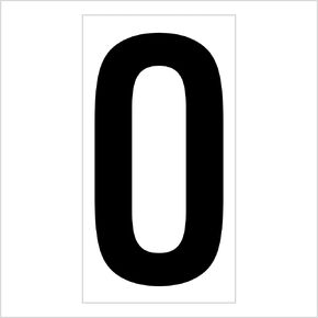 4" Number 6 Placard Stickers - 50 pack - Self-Adhesive Polyester Stickers - Meets DOT Hazmat Requirements for labeling UN Placards, vehicle DOT numbers, unit numbers, and more