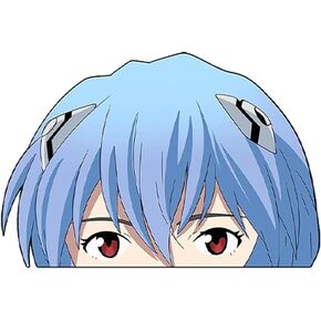 Evangelion Asuka Rei Misato Eva 01 Peeker Anime Manga Decal Sticker Ideal for Car Laptop Skateboard 5.5" in (Eva 01)