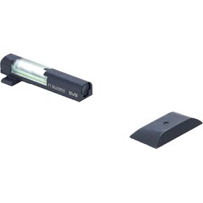 MEPROLIGHT MEPRO FT Bullseye Front Fiber and tritium Night Sight, Green Bullseye Glow on Sight, self Illuminated Small red dot with Rear Sight Filler. Always on, Always Ready