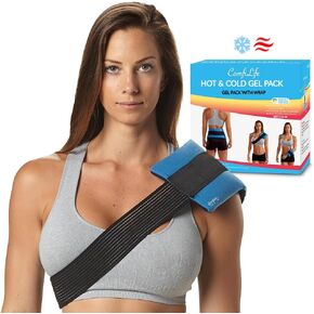 ComfiLife Knee Ice Pack with Wrap – Knee Brace – Reusable Hot & Cold Therapy Gel Pack – Adjustable Compression Support for Injuries, Knee Pain, Knee Surgery, Arthritis, Meniscus and More