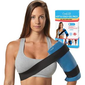 حزمة ثلج ComfiLife Knee مع الالتفاف - دعامة الركبة - حزمة هلام العلاج الساخنة والباردة القابلة لإعادة الاستخدام - دعم ضغط قابل للتعديل للإصابات ، وآلام الركبة ، وجراحة الركبة ، والتهاب المفاصل ، والمزيد. in Kuwait