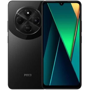 Poco C75 4G LTE GSM (for Tmobile Mint Tello & Global) (256GB + 8GB) 50MP Triple Camera 6.88" Octa Core Unlocked (Black Global)