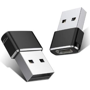 Basesailor USB to USB C Adapter 3 Pack,Type C Female to USB A Male Charger Cable Converter for Apple Watch Ultra iWatch Series 9 7 SE,AirPods Pro 2,iPhone 15 14 13 12 Plus Max,iPad 9 10 Air 4 5 Mini 6
