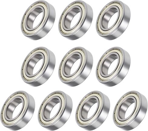 METALLIXITY Deep Groove Ball Bearings (636ZZ, 6mm x 22mm x 7mm) 10Pcs, Carbon Steel Double Shielded Industrial Bearings - for Industrial Micro Motor in Saudi Arabia