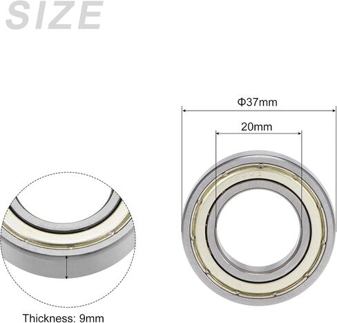 METALLIXITY Deep Groove Ball Bearings (636ZZ, 6mm x 22mm x 7mm) 10Pcs, Carbon Steel Double Shielded Industrial Bearings - for Industrial Micro Motor in Saudi Arabia