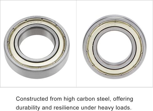 METALLIXITY Deep Groove Ball Bearings (636ZZ, 6mm x 22mm x 7mm) 10Pcs, Carbon Steel Double Shielded Industrial Bearings - for Industrial Micro Motor in Saudi Arabia