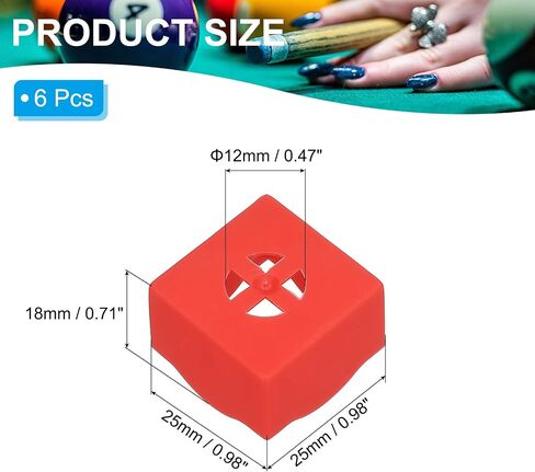 PATIKIL Pool Chalk Holder, Billiard Chalk Storage Holder Portable Cue Chalk Holder Billiard Pool Table Accessory in Saudi Arabia